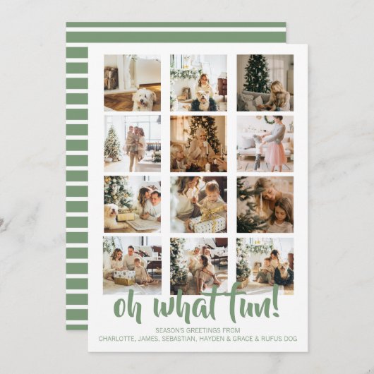 ああおもしろい写真クリスマスパーソナライズされた シーズンカード (正面/裏面)