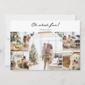 ああおもしろい写真クリスマスパーソナライズされた シーズンカード (正面)