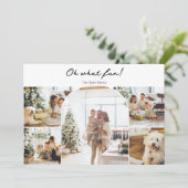ああおもしろい写真クリスマスパーソナライズされた シーズンカード (スタンド正面)