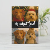 ああおもしろい写真クリスマスパーソナライズされた シーズンカード (スタンド正面)