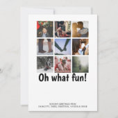 ああおもしろい写真クリスマスパーソナライズされた シーズンカード (正面)