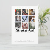 ああおもしろい写真クリスマスパーソナライズされた シーズンカード (スタンド正面)