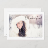 ああおもしろい写真メリークリスマスパーソナライズされた ポストカード (正面/裏面)