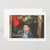 ああおもしろい写真メリークリスマスパーソナライズされた ポストカード (正面/裏面)