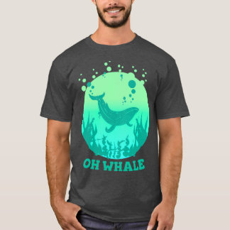 ああおもしろい鯨のことわざプン保グリー Tシャツ