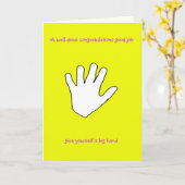 「ああされる、お祝い」カード カード (黄色い花)