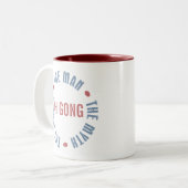 ああカスタマイズ可能などらの人の神話の伝説 ツートーンマグカップ (正面左)