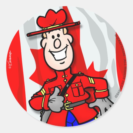 ああカナダえッ！ ラウンドシール (正面)