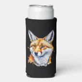 ああキツネだ！水おもしろい色キツネ引用文 スリム缶クーラー (Seltzer正面)