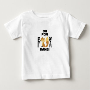 ああキツネ酒おもしろいキツネ ベビーTシャツ