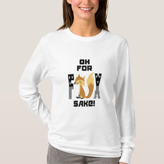 ああキツネ酒おもしろいキツネ Tシャツ (正面)