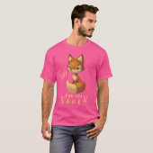 ああキツネ酒かわいいおもしろいキツネ Tシャツ (正面フル)