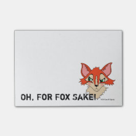 ああキツネ酒かわいい赤オレンジ色のfoxy ポストイット