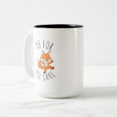 ああキツネ酒コーヒーマグ ツートーンマグカップ (正面左)