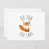 ああキツネ酒 案内ポストカード (正面/裏面)