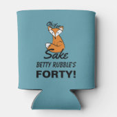 ああキツネ40歳の誕生日パーソナライズされた 缶クーラー (裏面)