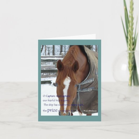 ああキャプテンマイキャプテンノートカード カード (正面)