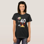 ああクソ私は40歳40歳の誕生日ユーモアカニ Tシャツ (正面フル)