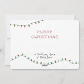 ああクリスマスツリーあなたのオーナメントは歴史の猫 シーズンカード (裏面)