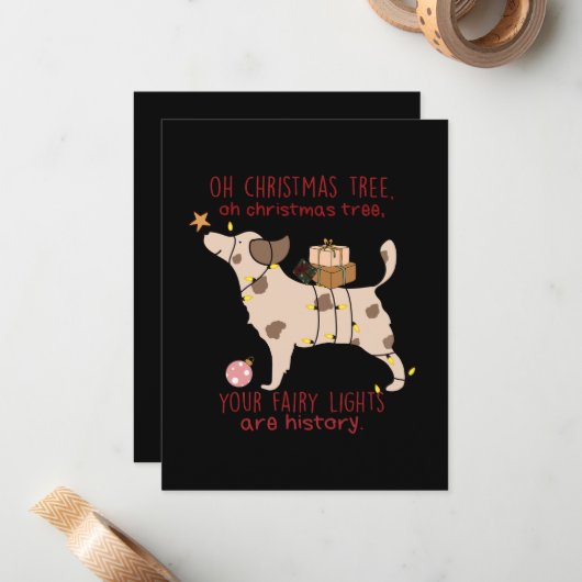 ああクリスマスツリーの樹皮の腐虫 ノートカード (正面/裏面インサイチュ)