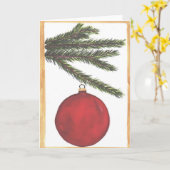 ああクリスマスツリー カード (黄色い花)