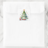 ああクリスマスツリー スクエアシール (バッグ)