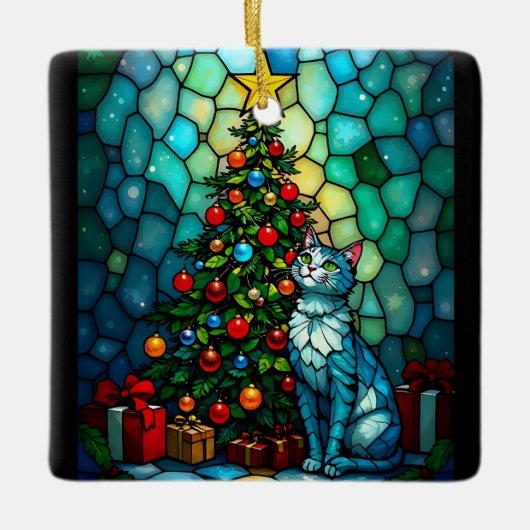 ああクリスマスツリー セラミックオーナメント (正面)