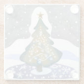 ああクリスマスツリー | 水彩絵を描冬 ガラスコースター (裏面)