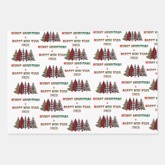 ああクリスマスツリーASL! ラッピングペーパーシート (正面)