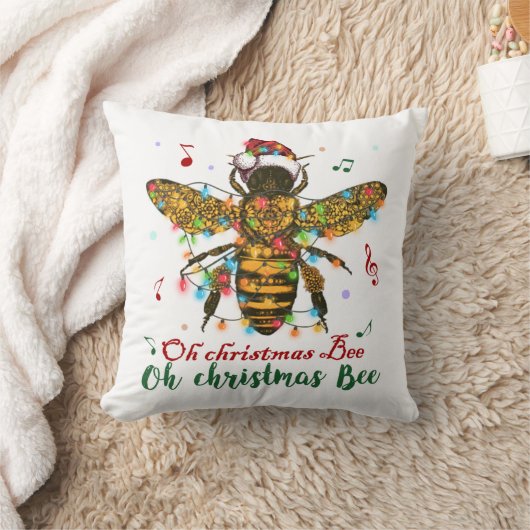 ああクリスマスビーああクリスマスビー光 クッション (ブランケット)