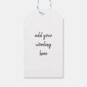 ああクリスマスビーの木かわいいパおもしろいーカード ギフトタグ (裏面)