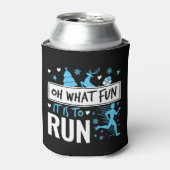 ああクリスマス走ランナーの走おもしろい 缶クーラー (缶正面)
