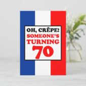 ああクレープ、誰か70歳の招待状 招待状 (スタンド正面)