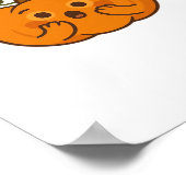 ああグルメだ! – ビックパンプキンかわいいズArt Cl ポスター (角)