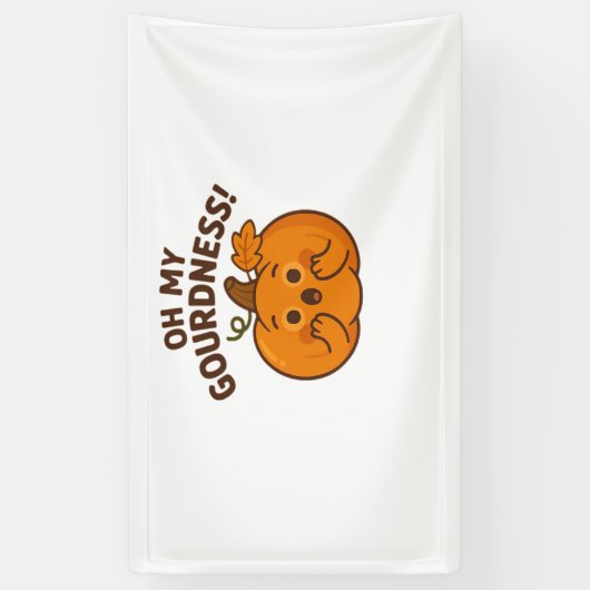 ああグルメだ！ – ビックパンプキンかわいいズArt Cl 横断幕 (縦)