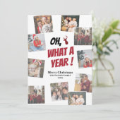 ああシカ、何て年！ クリスマス写真をカスタマイズしよう シーズンカード (スタンド正面)
