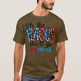 ああスクールバスの運転班が行く場所 Tシャツ
