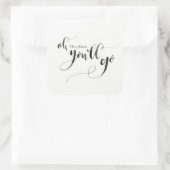 ああステッカー行く場所 スクエアシール (バッグ)