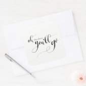 ああステッカー行く場所 スクエアシール (封筒)