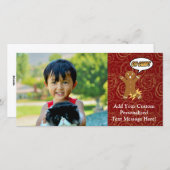 ああスナップおもしろいクリスマスジンジャーブレッドマン折れた脚 シーズンカード (正面/裏面)