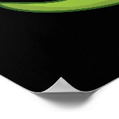 ああスナップおもしろいスナッピングCrocodile Pun Dark BG ポスター (角)