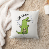 ああスナップおもしろいワニのパン クッション (ブランケット)