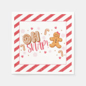 ああスナップ私たちの小さなクッキーパーティーナプキン – WH スタンダードカクテルナプキン (正面)