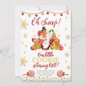 ああスナップ私たちの小さなクッキー誕生日招待状 招待状 (正面)