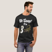 ああスナップ私は8ワニのワニのアリゲーター8歳のbir tシャツ (正面フル)