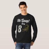 ああスナップ私は8ワニのワニのアリゲーター8歳のbir tシャツ (正面フル)