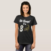 ああスナップ私は8ワニのワニのアリゲーター8歳のbir tシャツ (正面フル)