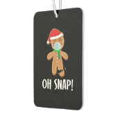 ああスナップ |クリスマスジンジャーブレッドマンの仮面贈与 カーエアーフレッシュナー (左)