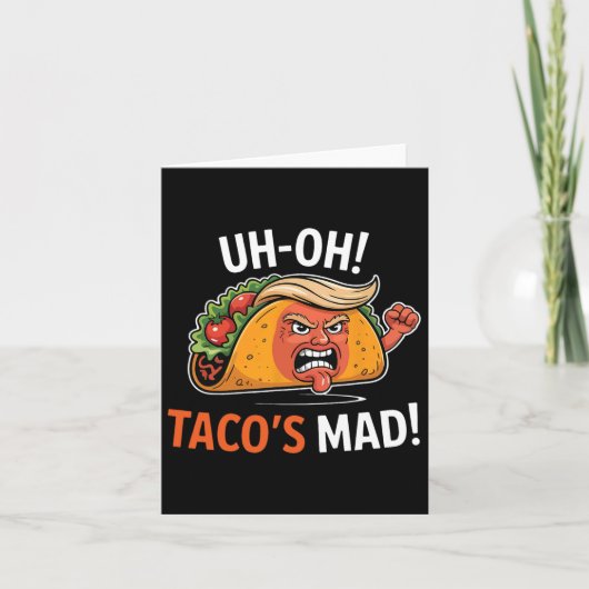 ああタコの不機嫌!- Orange Faced Trump Tacos カード (正面)