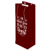 ああトーストにおもしろいって何だ ワインギフトバッグ (裏面アングル)